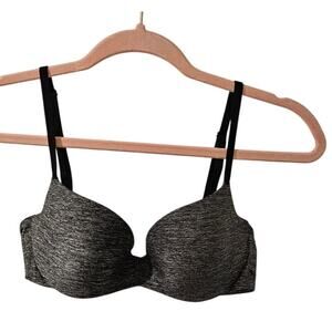Victoria's Secret PINK 34B Heather Gray Light‎ Lift Underwire Bra